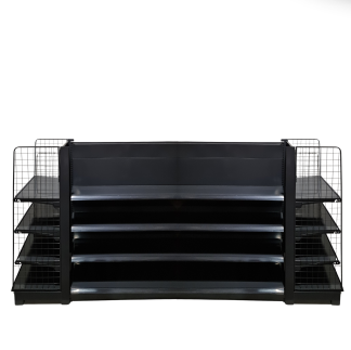 Kétoldalas dupla állványrendszer 2 oldalsó záróállvánnyal 3600x1000x1500mm